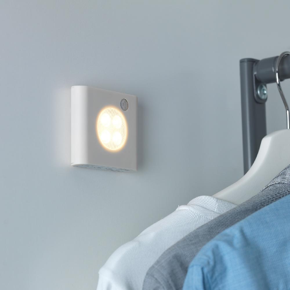 IKEA OLEBY Illuminazione Guardaroba/sensore Bianco 2 Pz