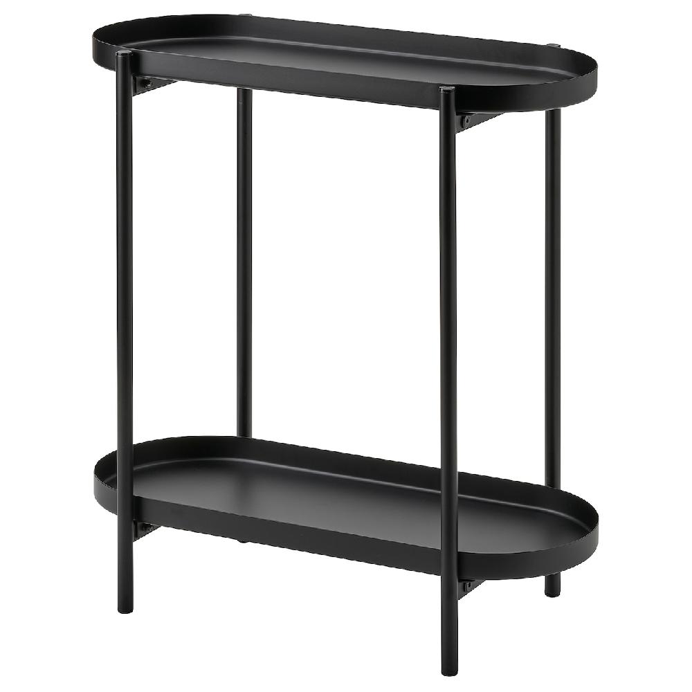 IKEA OLIVBLAD Piedistallo per piante da interno/esterno nero 56 cm