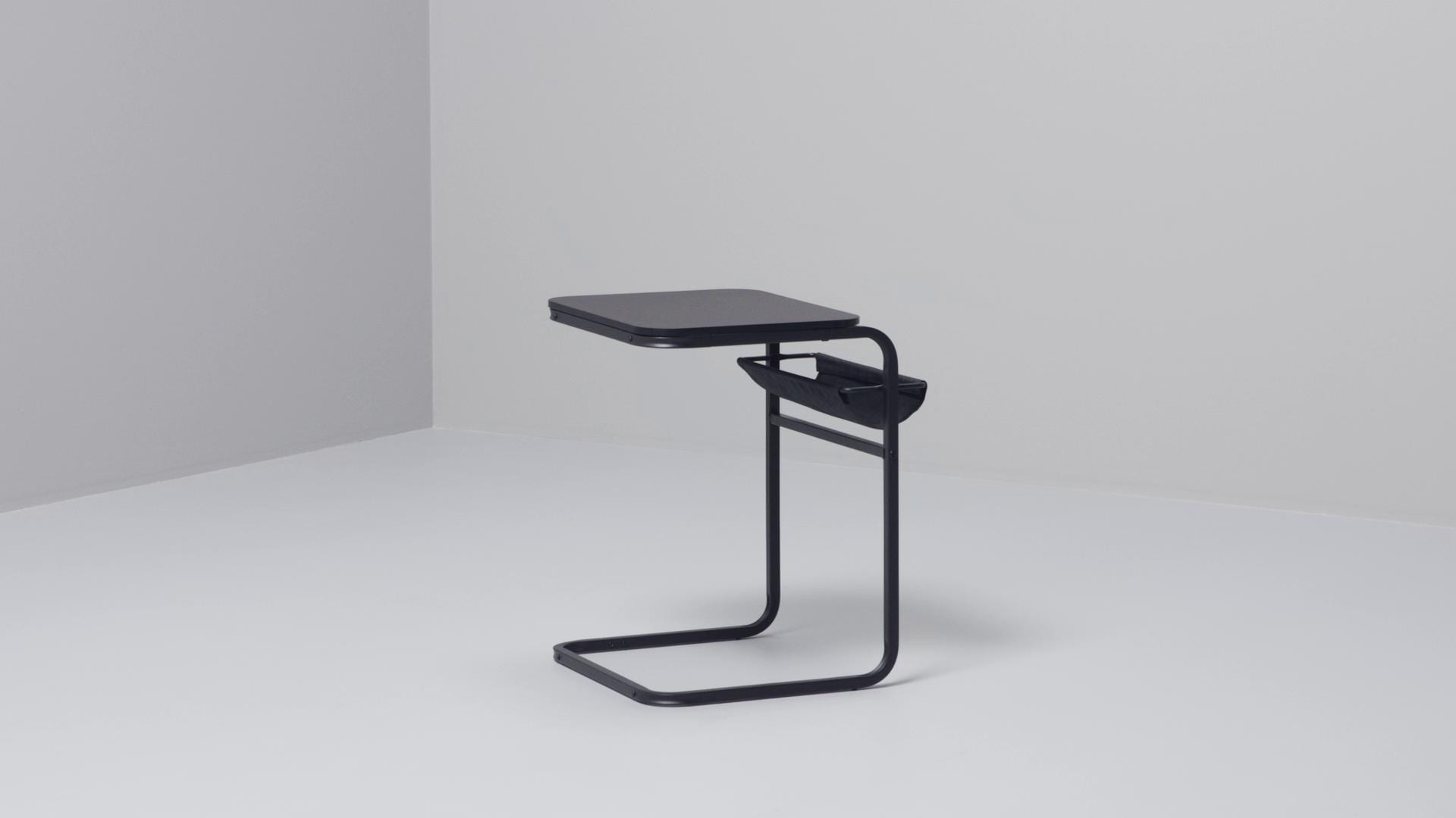 IKEA OLSERÖD Tavolino Antracite/effetto Betulla Giallo Scuro 53x50 Cm