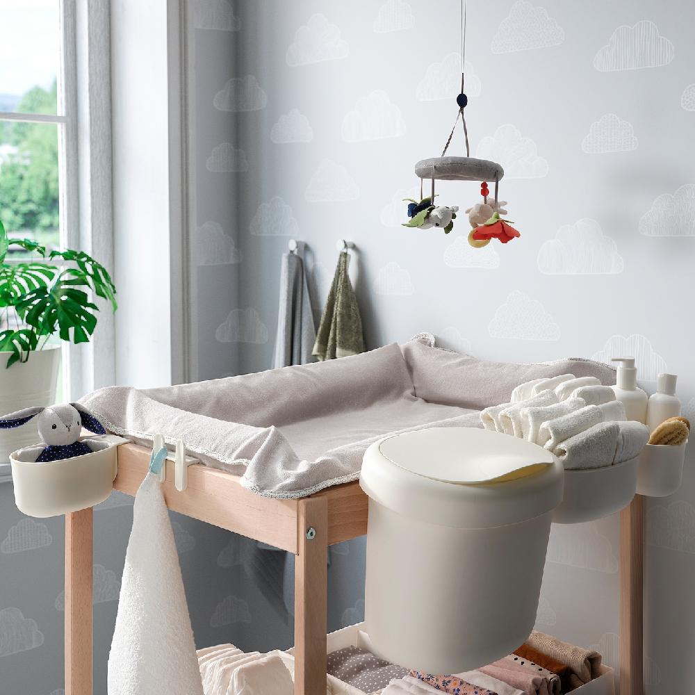 IKEA ÖNSKLIG Contenitore Per Fasciatoio 4 Pezzi Bianco