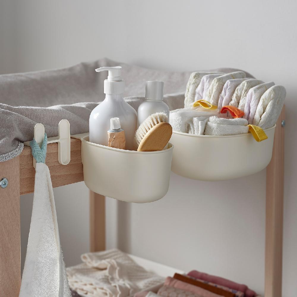 IKEA ÖNSKLIG Contenitore Per Fasciatoio 4 Pezzi Bianco