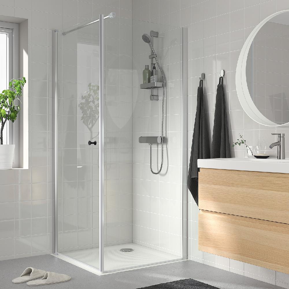 IKEA OPPEJEN / FOTINGEN Box Doccia Con Piatto Doccia 90x90x205 Cm