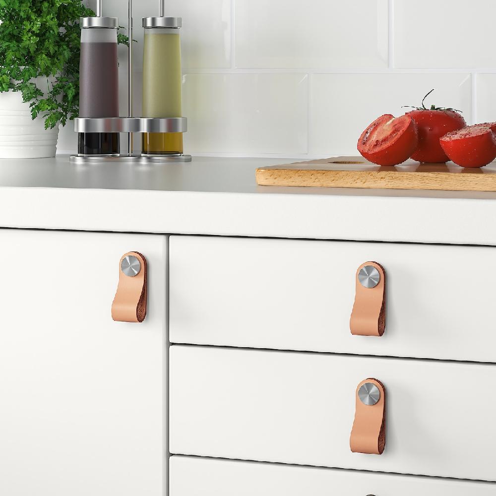 IKEA ÖSTERNÄS Maniglia In Pelle Pelle Conciata 65 Mm