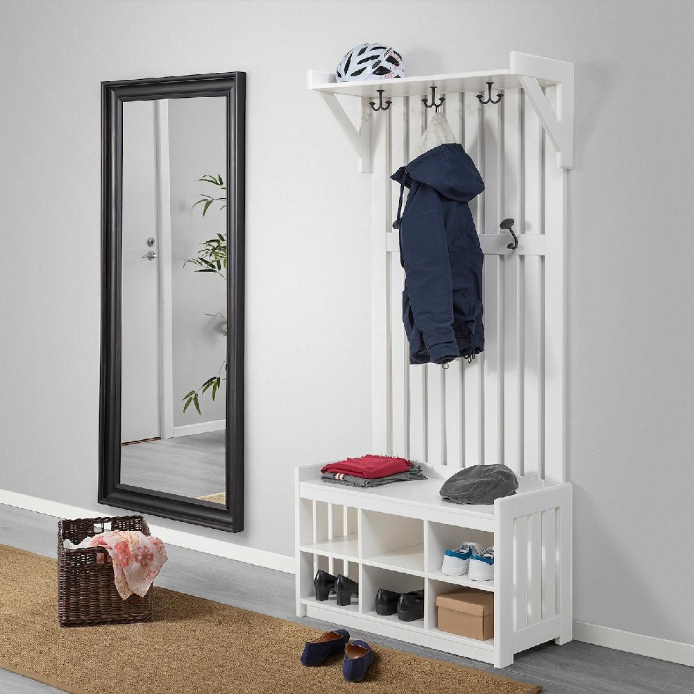 IKEA PANGET Attaccap/rastrelliera Scarpe/panca Bianco 85x41x200 Cm