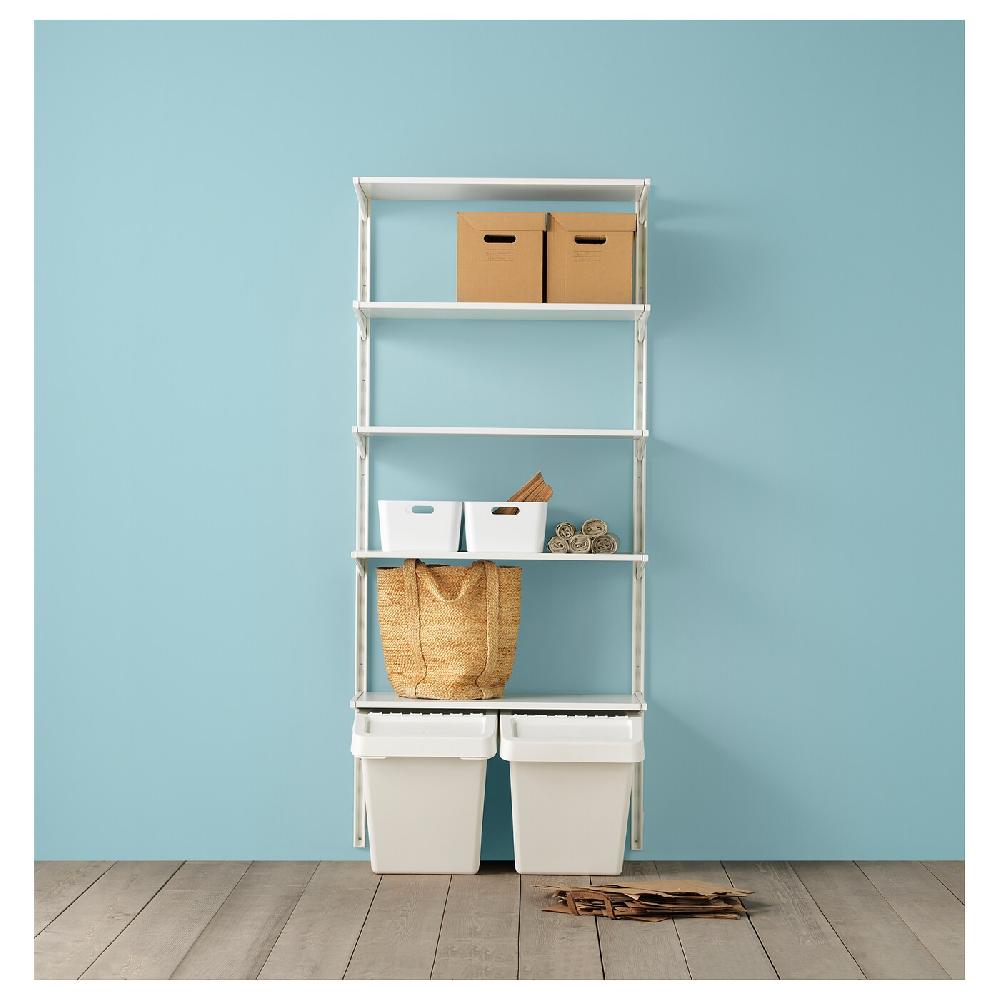 IKEA PAPPIS Scatola Con Coperchio Marrone 25x34x26 Cm