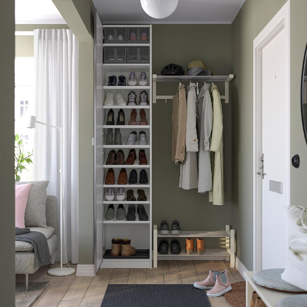 IKEA PAX / ÅHEIM Combinazione Di Guardaroba Bianco/vetro A Specchio 50x38x236 Cm