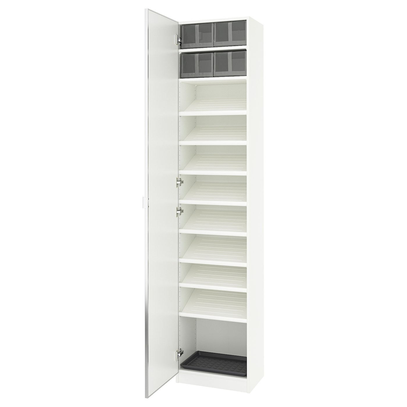IKEA PAX / ÅHEIM Combinazione di guardaroba bianco/vetro a specchio 50x38x236 cm