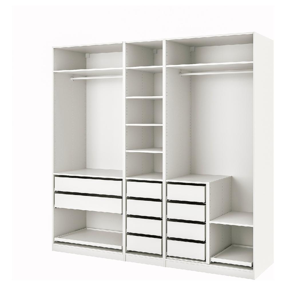 IKEA PAX Combinazione di guardaroba bianco 250x58x236 cm