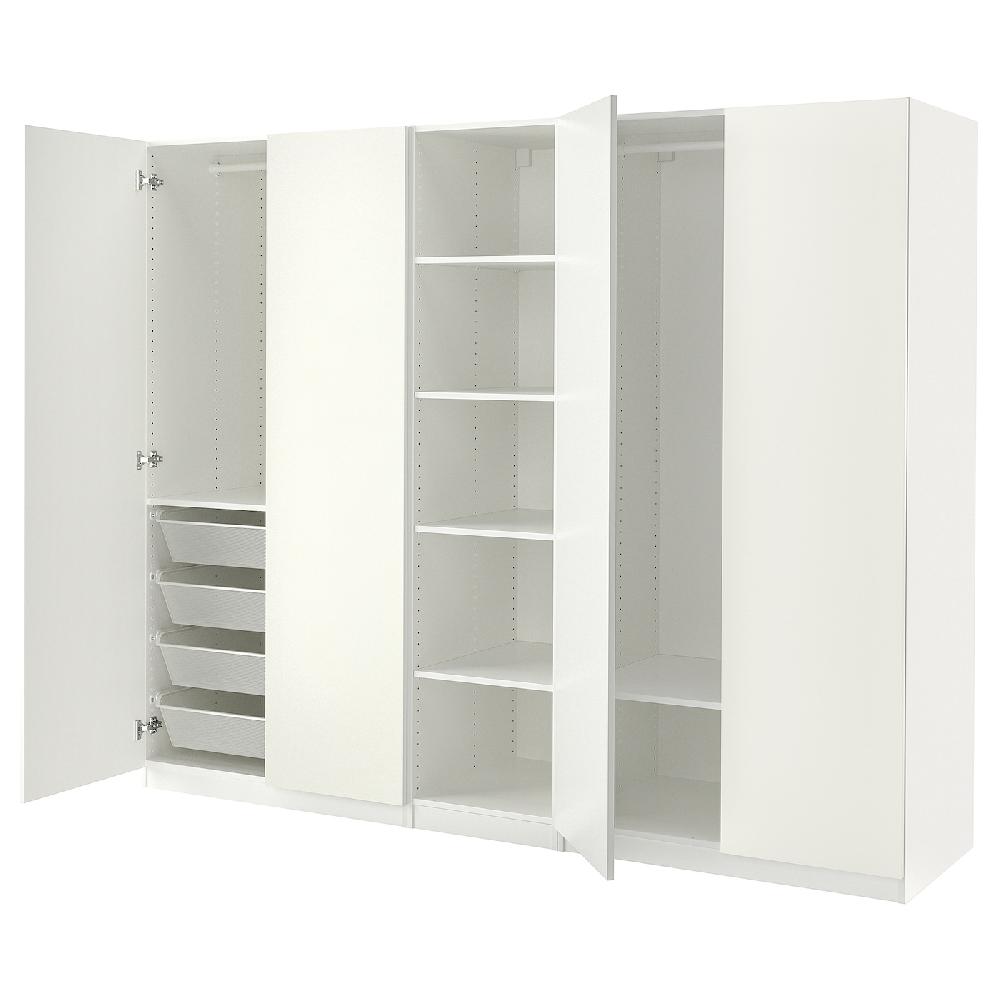 IKEA PAX / FORSAND Guardaroba bianco/bianco 250x60x201 cm