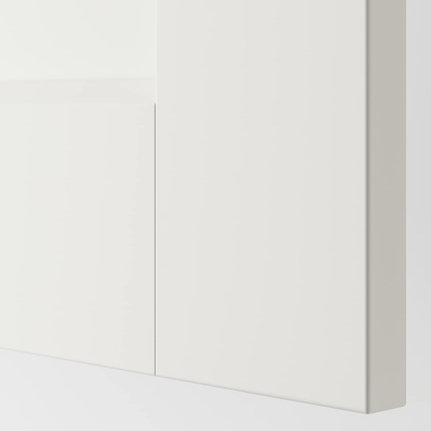IKEA PAX / GRIMO/ÅHEIM Guardaroba Angolare Bianco/bianco Vetro A Specchio 211/161x236 Cm