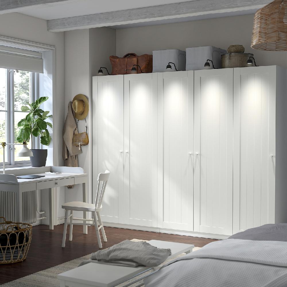 IKEA PAX / GULLABERG Combinazione Di Guardaroba Bianco/bianco 250x60x201 Cm