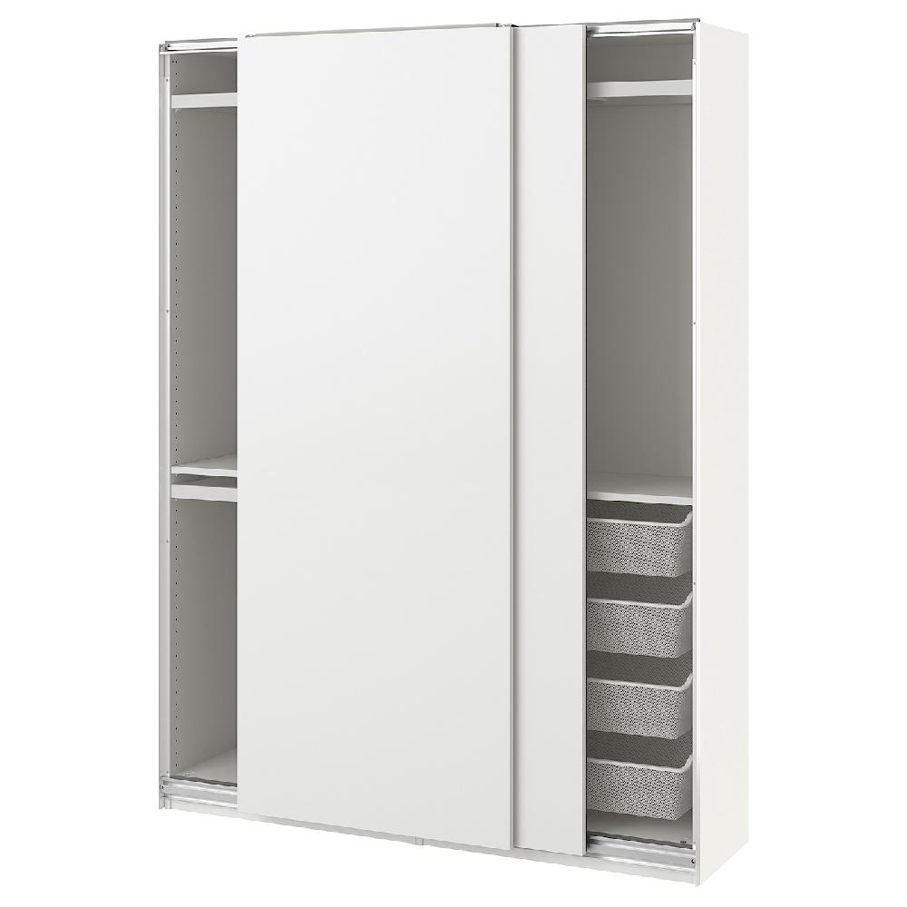 IKEA PAX / HASVIK Combinazione di guardaroba bianco/bianco 150x43x201 cm