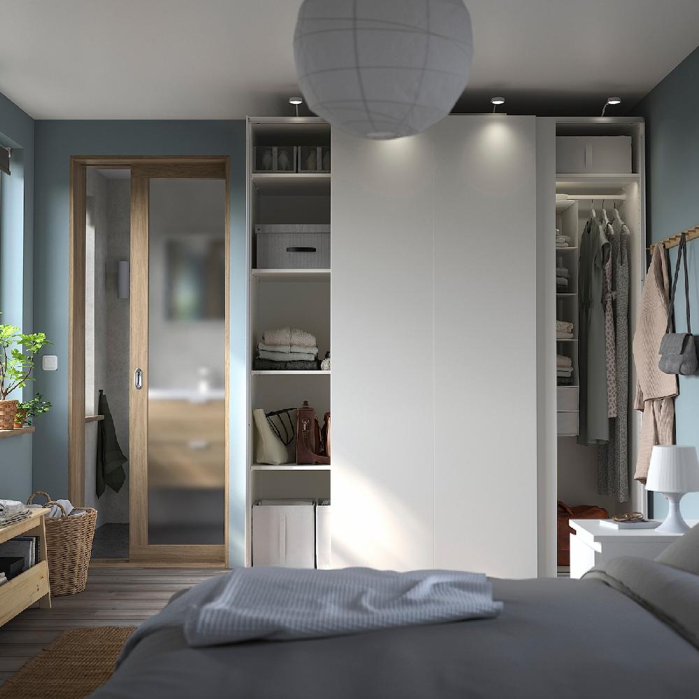 IKEA PAX / HASVIK Guardaroba Bianco/bianco 200x66x236 Cm