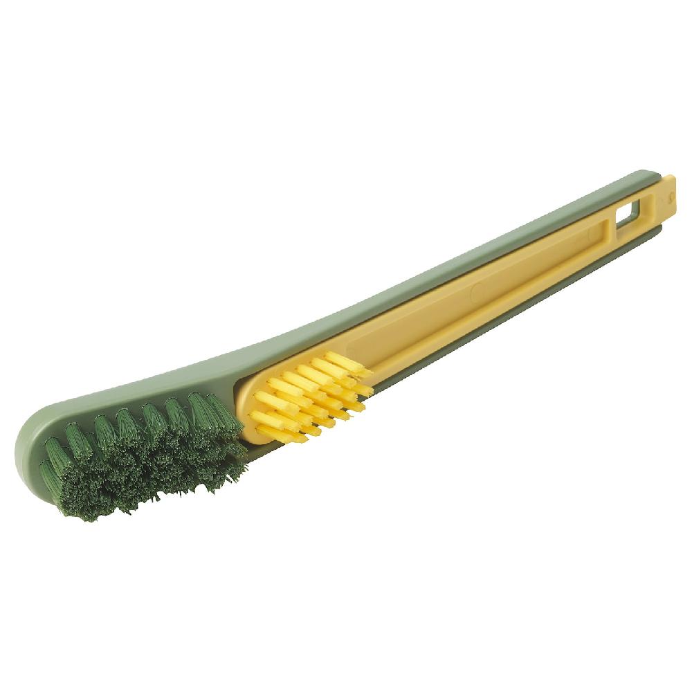 IKEA PEPPRIG 2 In 1 Spazzola Scarpe/raschietto Verde/giallo