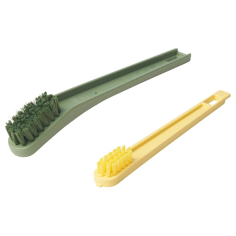 IKEA PEPPRIG 2 in 1 spazzola scarpe/raschietto verde/giallo