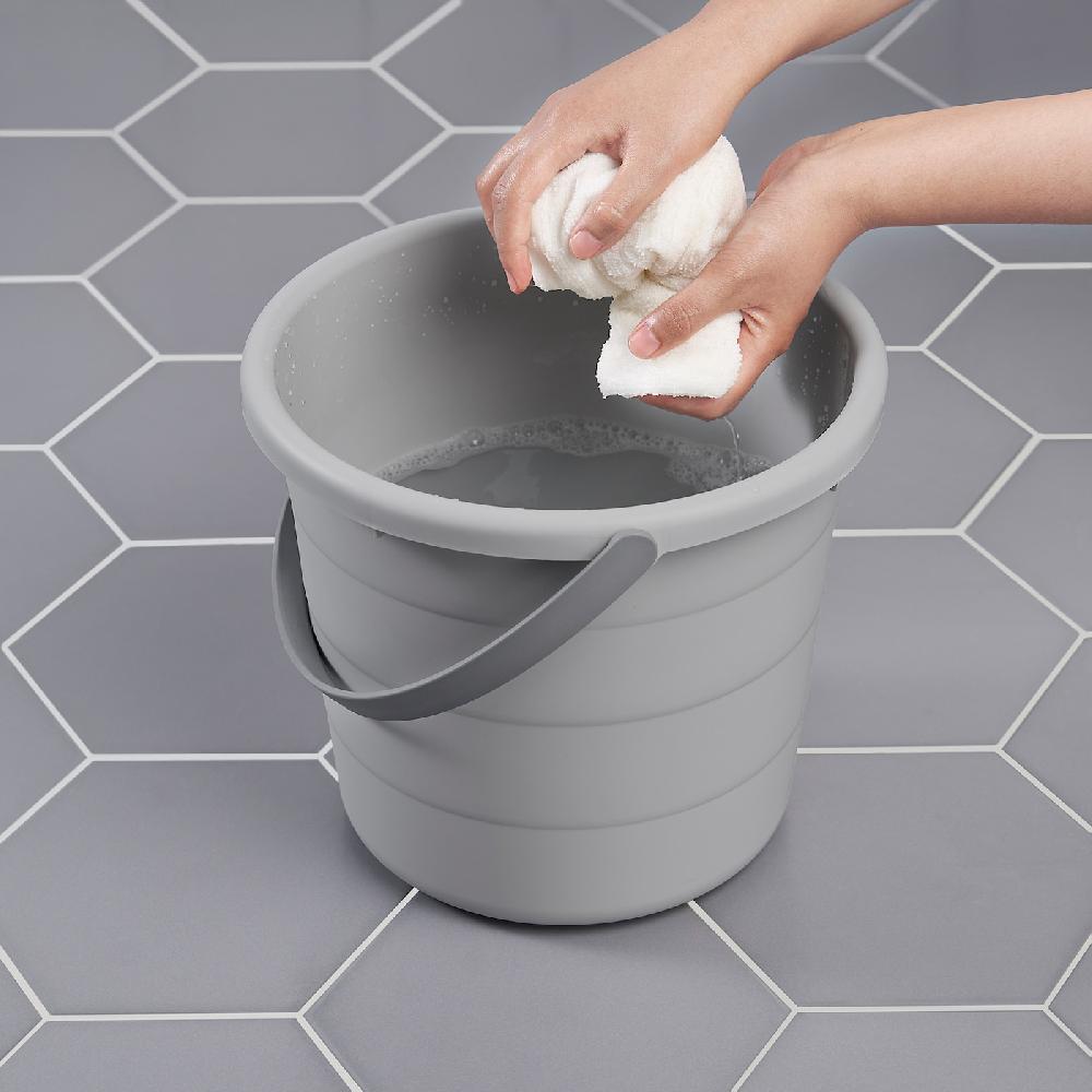 IKEA PEPPRIG Secchio Con Coperchio 3 Pezzi Grigio/blu