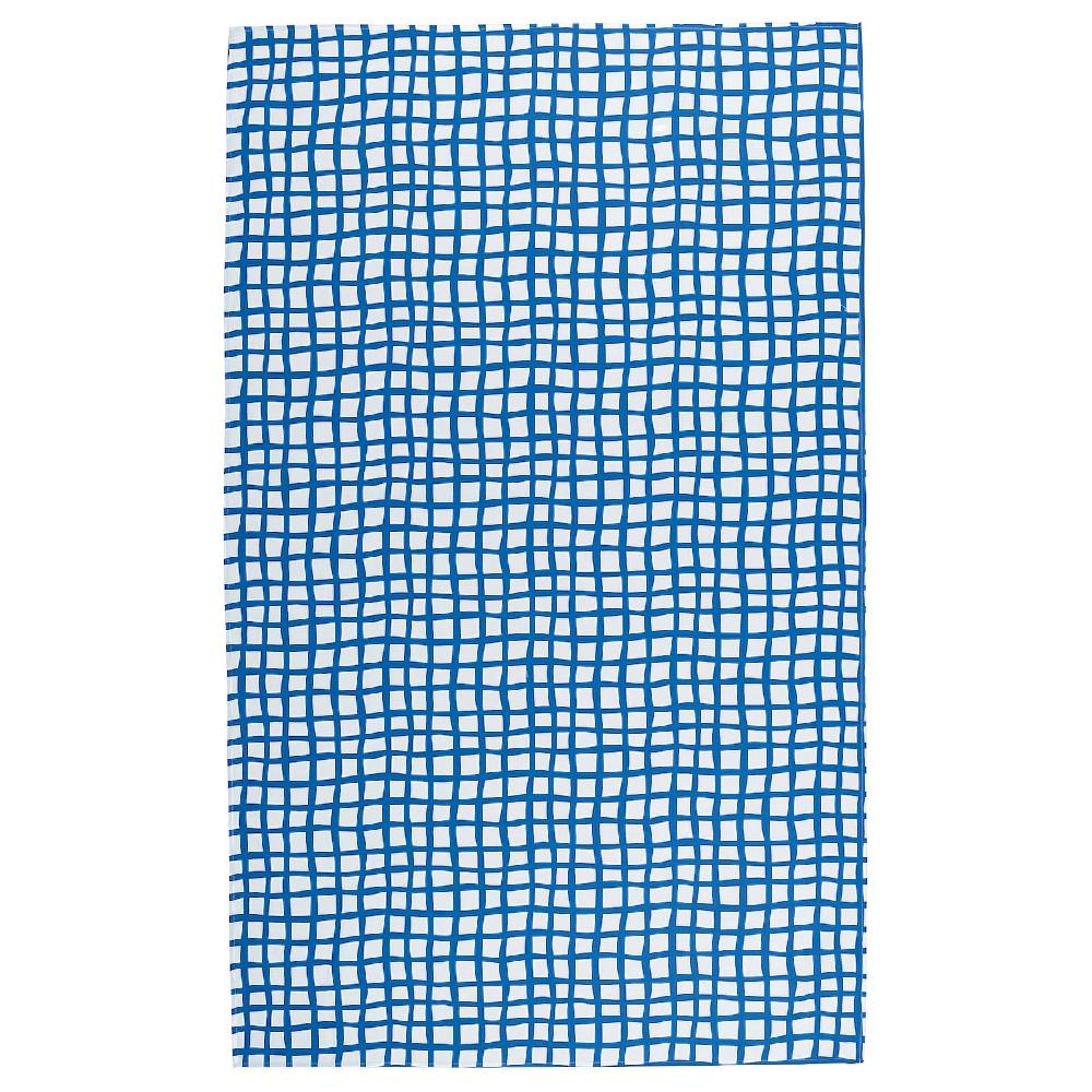 IKEA PILLERSTARR Tovaglia fantasia/blu bianco 145x240 cm