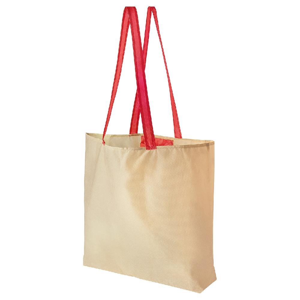 IKEA PLANTERING Borsa portatutto marrone chiaro/rosso 45x36 cm