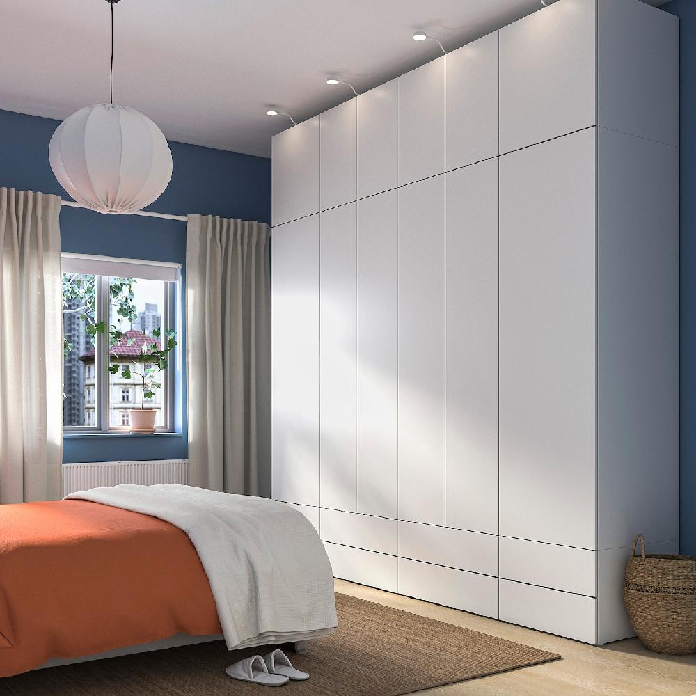 IKEA PLATSA Combinazione Di Guardaroba Bianco/FONNES Bianco 280x57x281 Cm