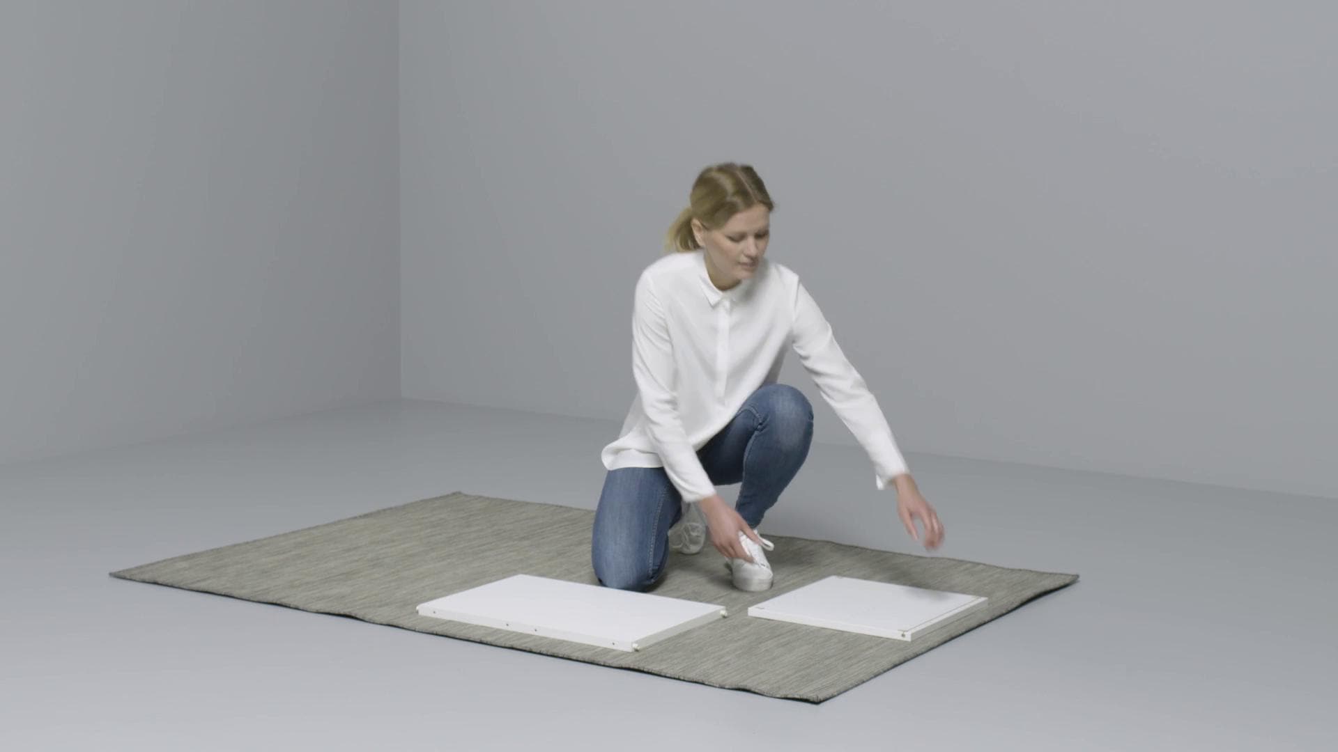 IKEA PLATSA Guardaroba Con 2 Ante Bianco/Fonnes Bianco 90-107x57x181 Cm