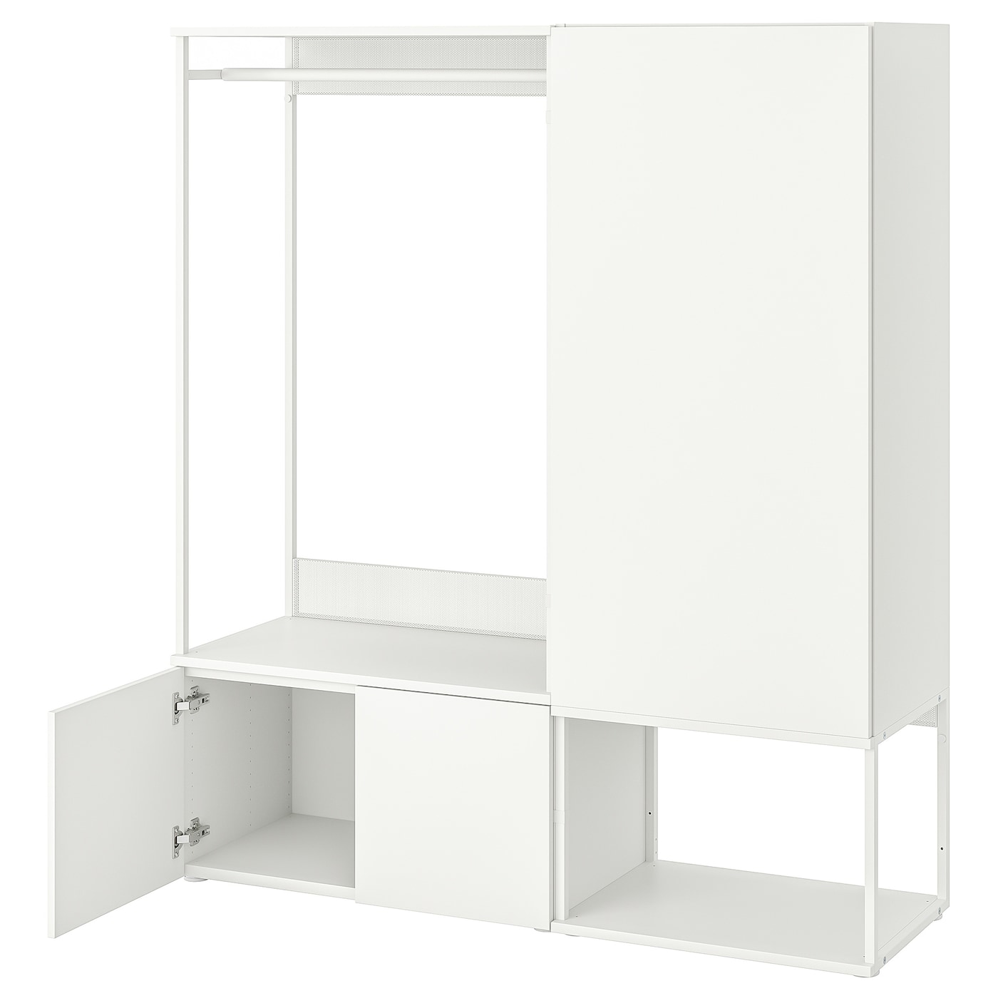 IKEA PLATSA Guardaroba con 3 ante bianco/Fonnes bianco 140x42x161 cm
