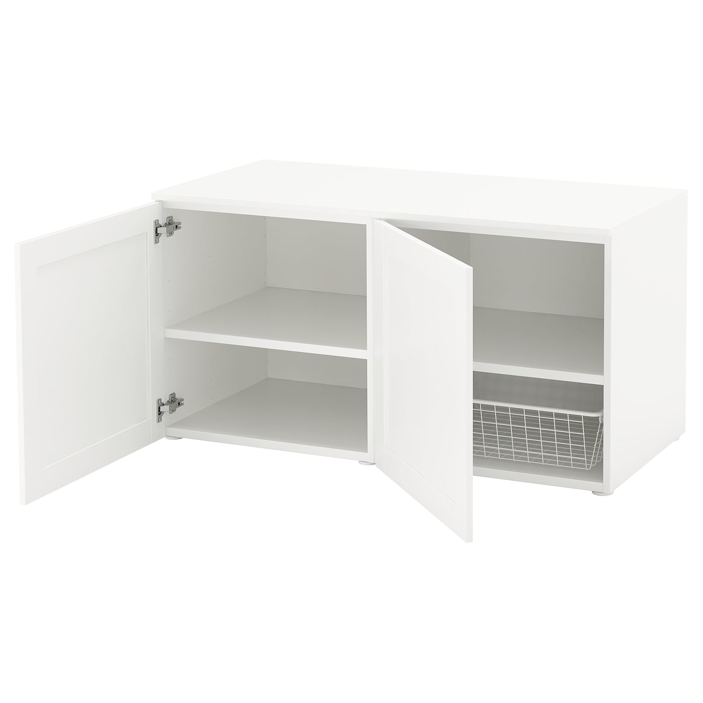IKEA PLATSA Panca con vano contenitore bianco/Sannidal bianco 120x57x63 cm