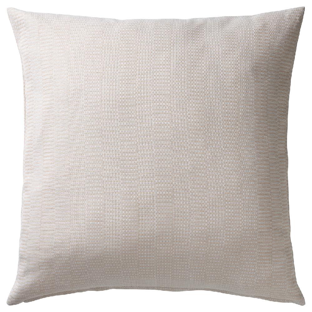 IKEA PLOMMONROS Fodera per cuscino beige/bianco 50x50 cm