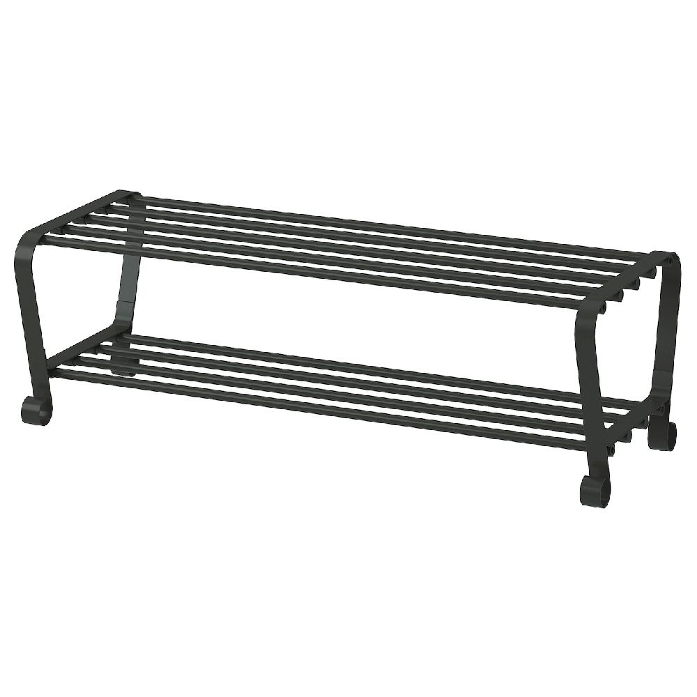 IKEA PORTIS Rastrelliera per scarpe nero 90x34x28 cm