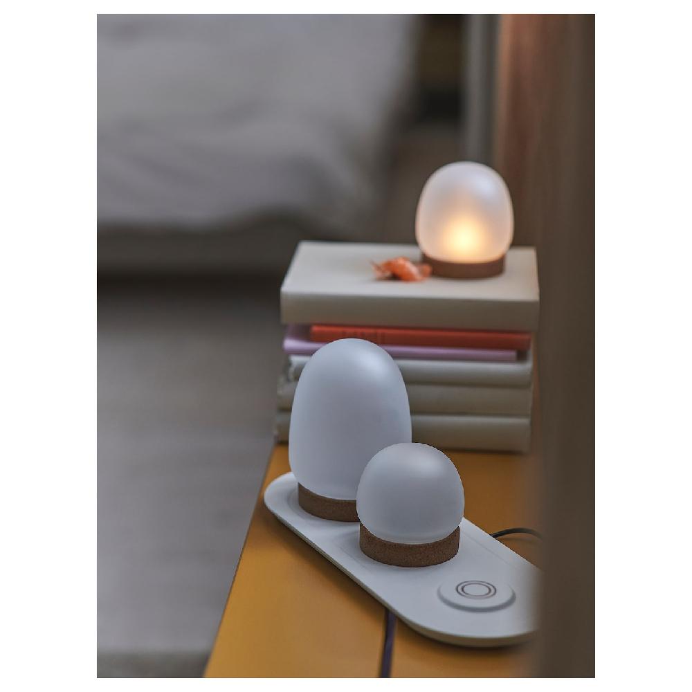 IKEA PRAKTSPIREA Illuminazione Decorativa LED 4 Pz Con Postazione Di Carica