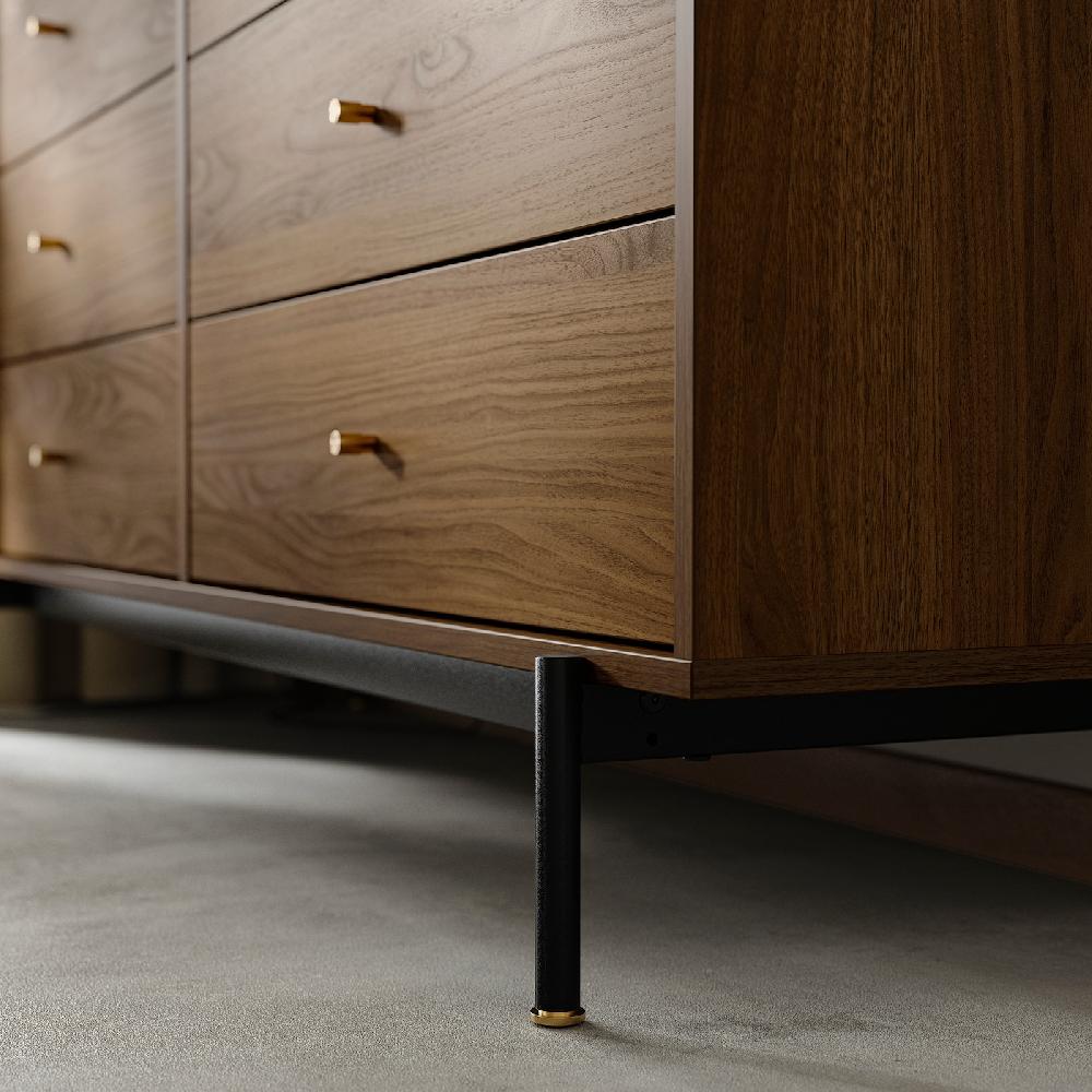 IKEA RÅDMANSÖ Cassettiera Con 6 Cassetti Marrone Effetto Noce 159x48x81 Cm