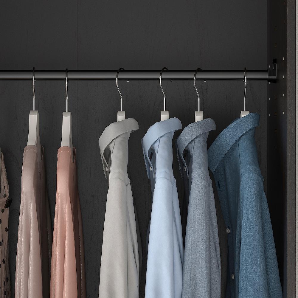 IKEA RAKKESTAD Guardaroba Con 2 Ante Marrone-nero 79x176 Cm