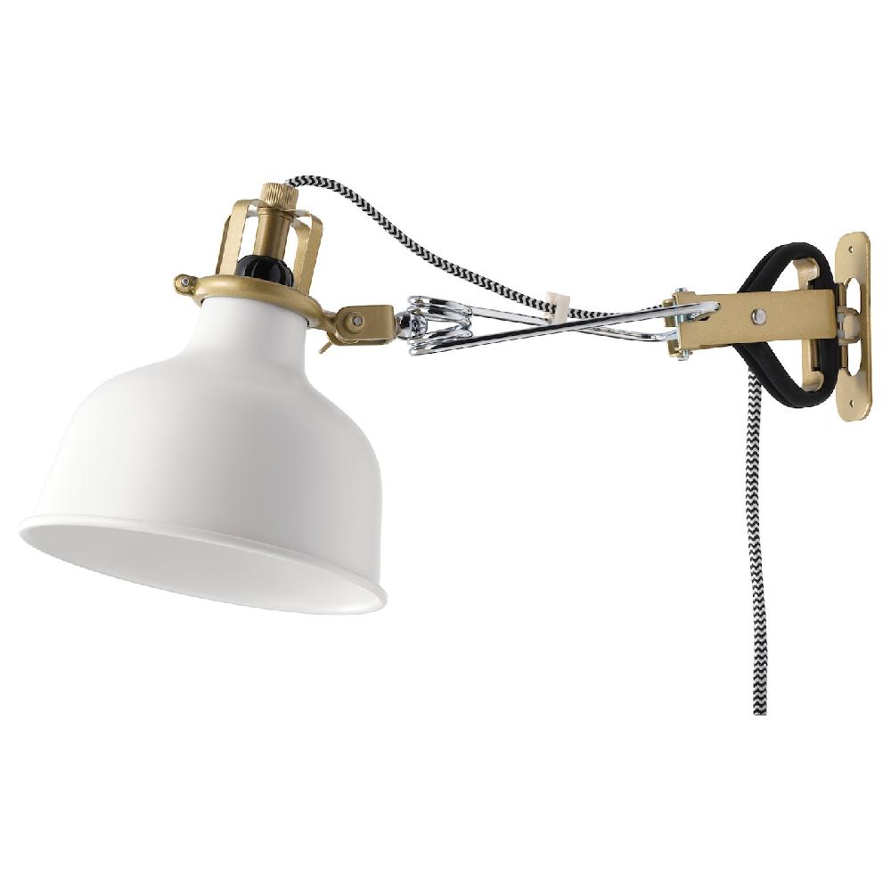 IKEA RANARP Faretto da parete/con morsetto bianco sporco