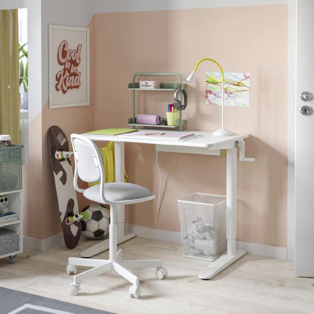 IKEA RELATERA Combinaz Scrivan Regolab In Altezza Bianco 90x60 Cm