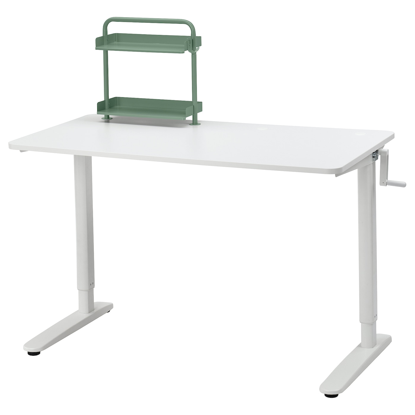 IKEA RELATERA Combinaz scrivan regolab in altezza bianco 117x60 cm