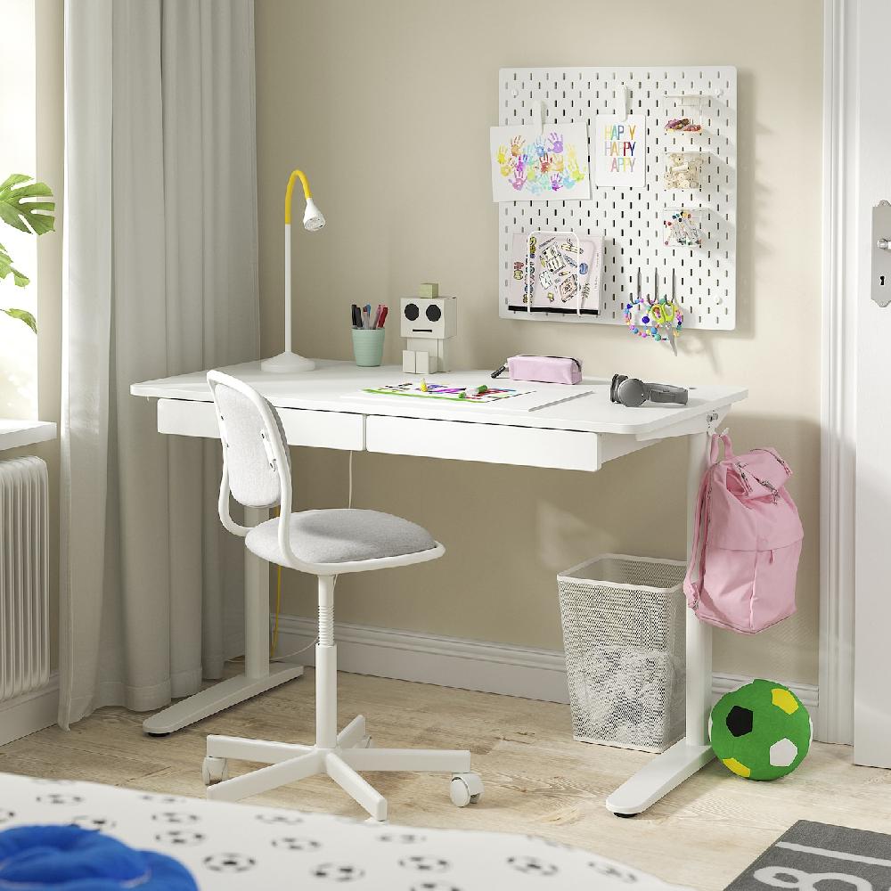 IKEA RELATERA Combinazione Con Scrivania Bianco 117x60 Cm