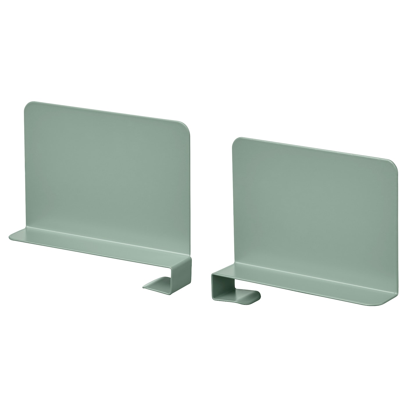 IKEA RELATERA Reggilibri Grigio Chiaro-verde 2 Pezzi