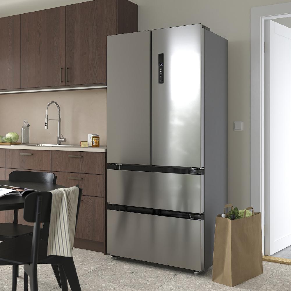 IKEA RIBBENÅS Frigorifero/congelat Doppia Porta IKEA 700 Freestanding/inox 347/169 L