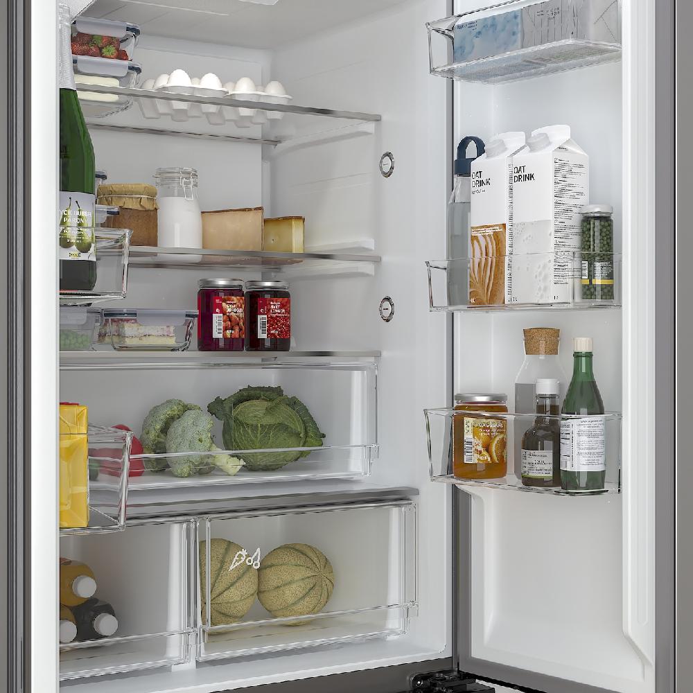IKEA RIBBENÅS Frigorifero/congelat Doppia Porta IKEA 700 Freestanding/inox 347/169 L