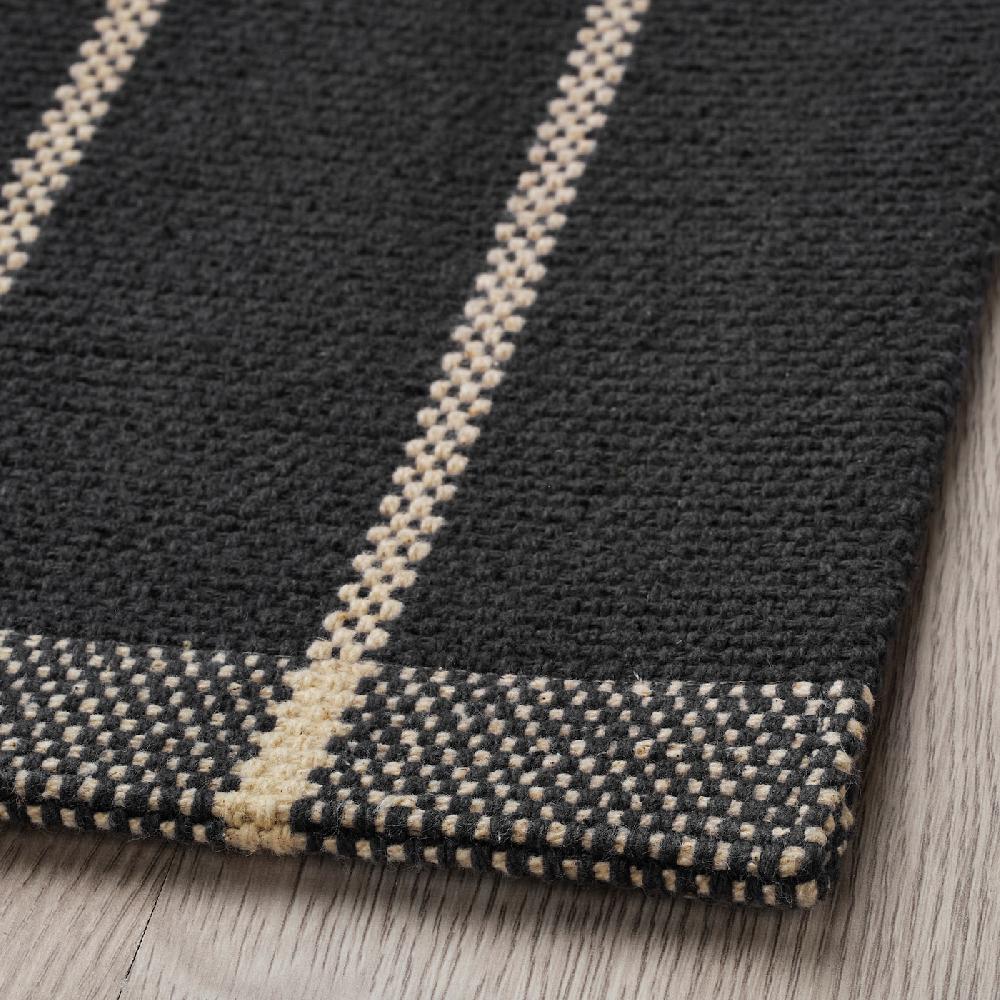 IKEA RIDSTIG Tappeto Tessitura Piatta Grigio/bianco Sporco 80x180 Cm