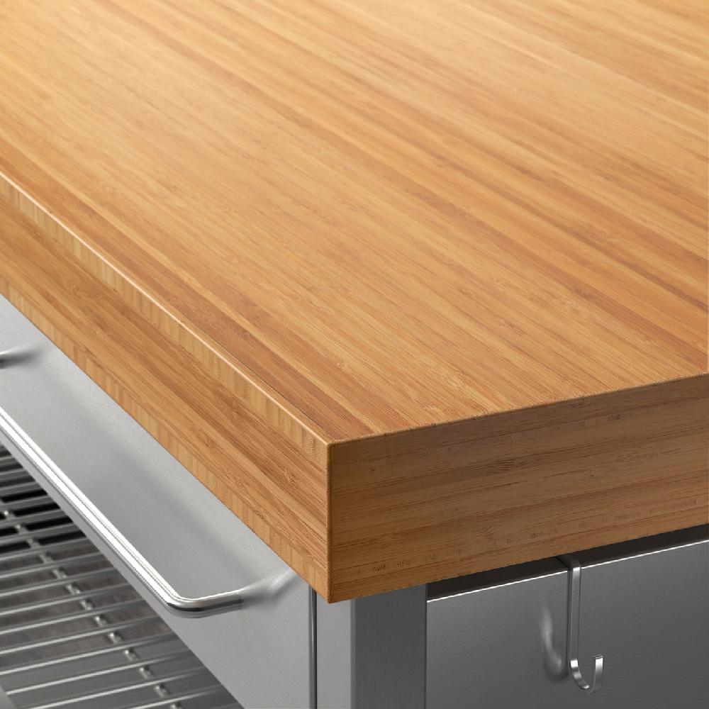 IKEA RIMFORSA Banco Da Lavoro Inox/bambù 120x63.5x92 Cm