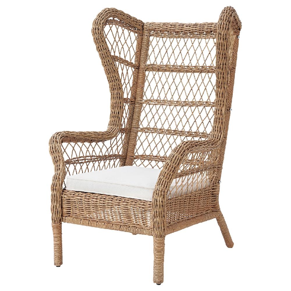 IKEA RISHOLMEN Poltrona Da Interno/esterno Järpön/Duvholmen Bianco