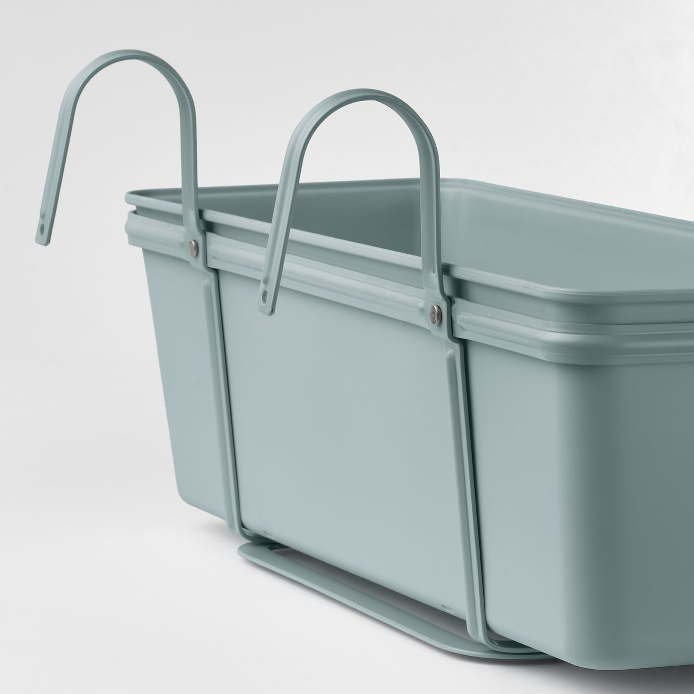 IKEA ROSENKÅL Fioriera Con Supporto Da Esterno Turchese 48x18 Cm