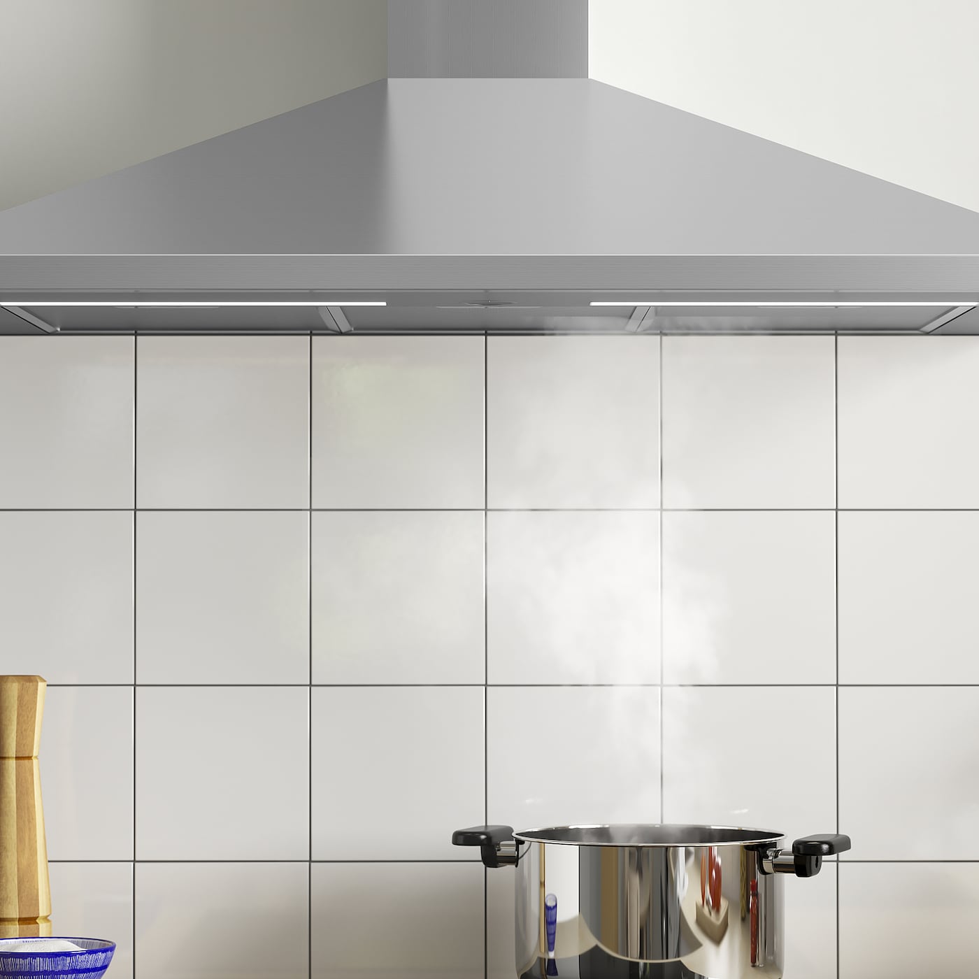IKEA RYTMISK Cappa Da Fissare Alla Parete Inox 90 Cm