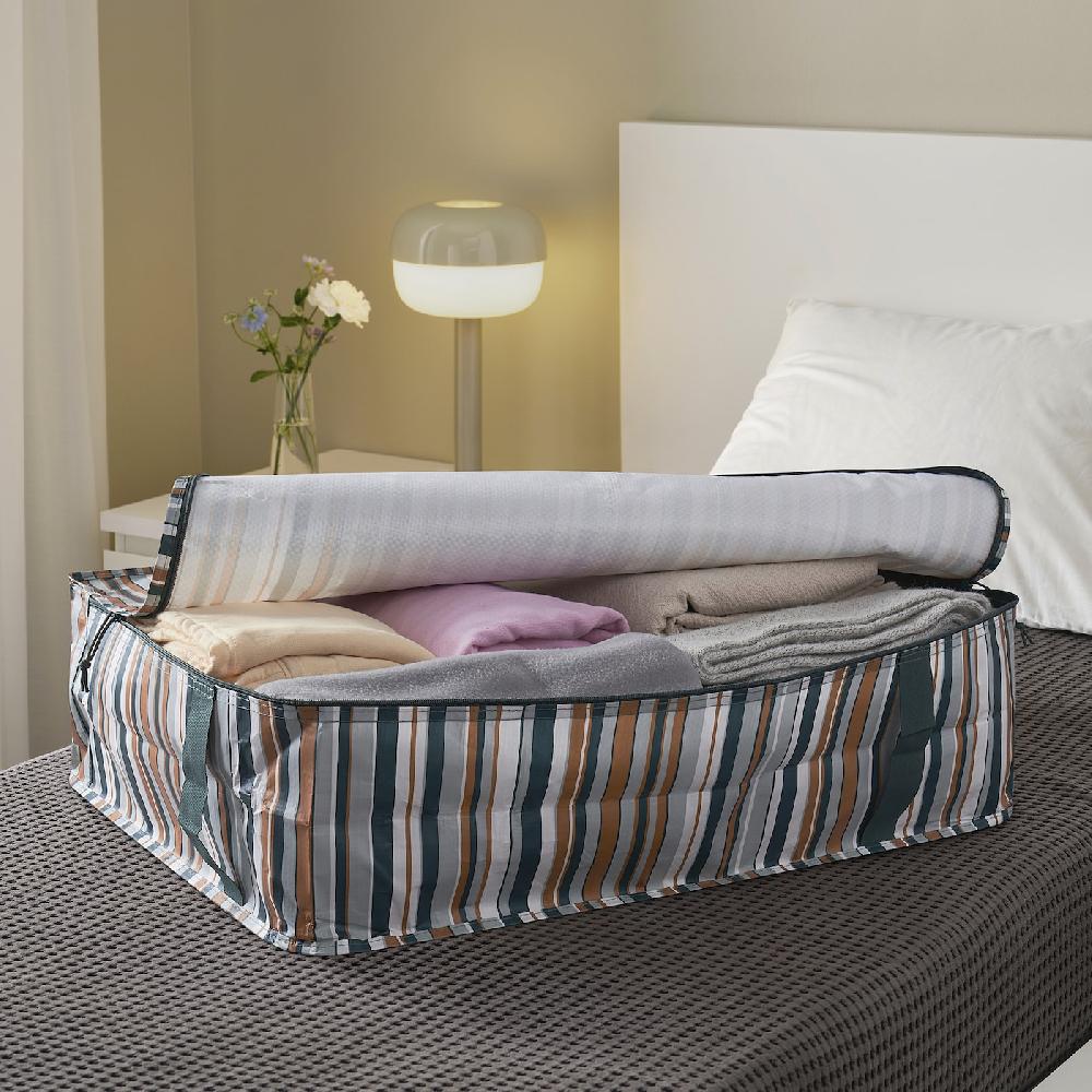 IKEA SÄCKKÄRRA Custodia Multicolore A Righe 69x51x19 Cm