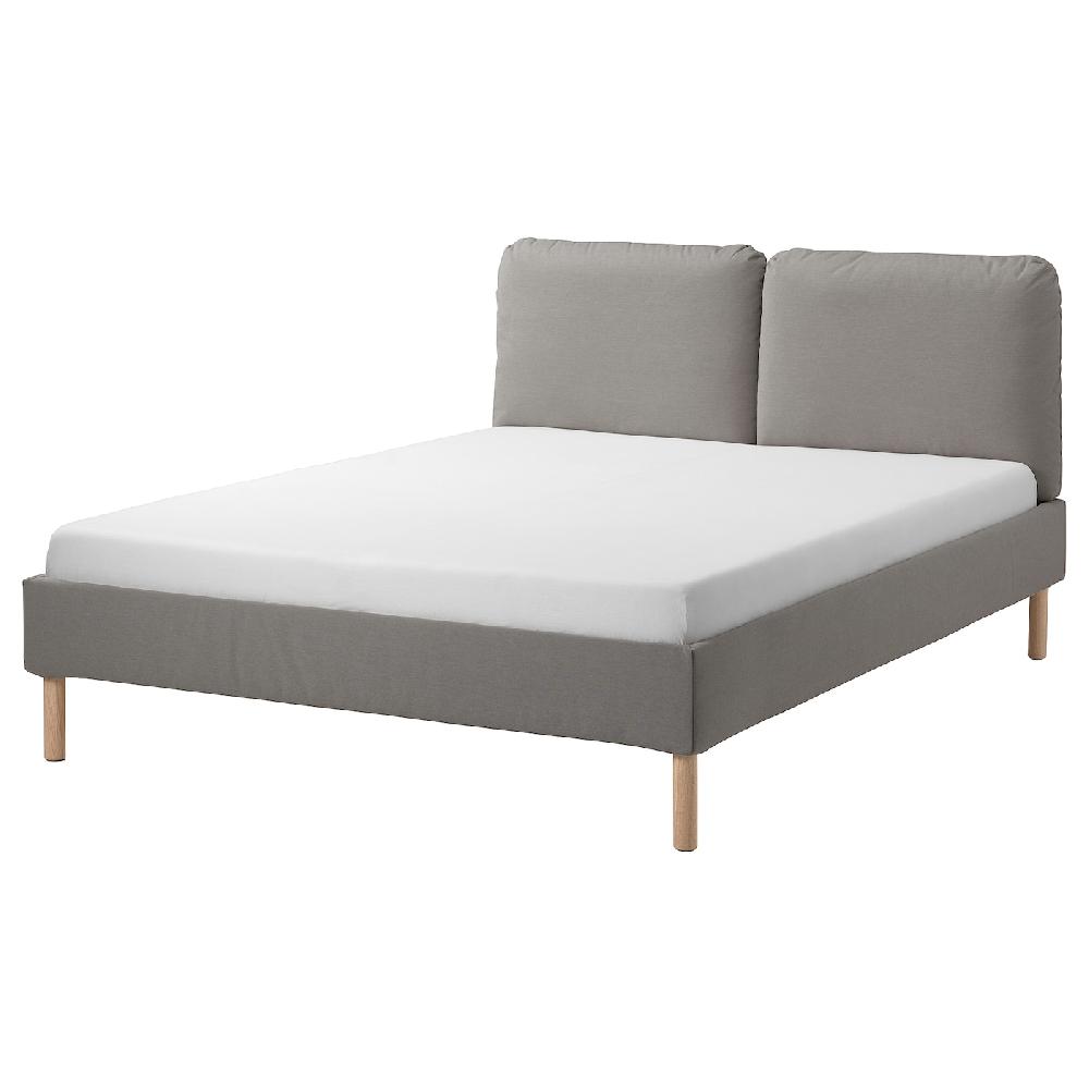 IKEA SAGESUND Struttura letto imbottita Diseröd marrone 160x200 cm