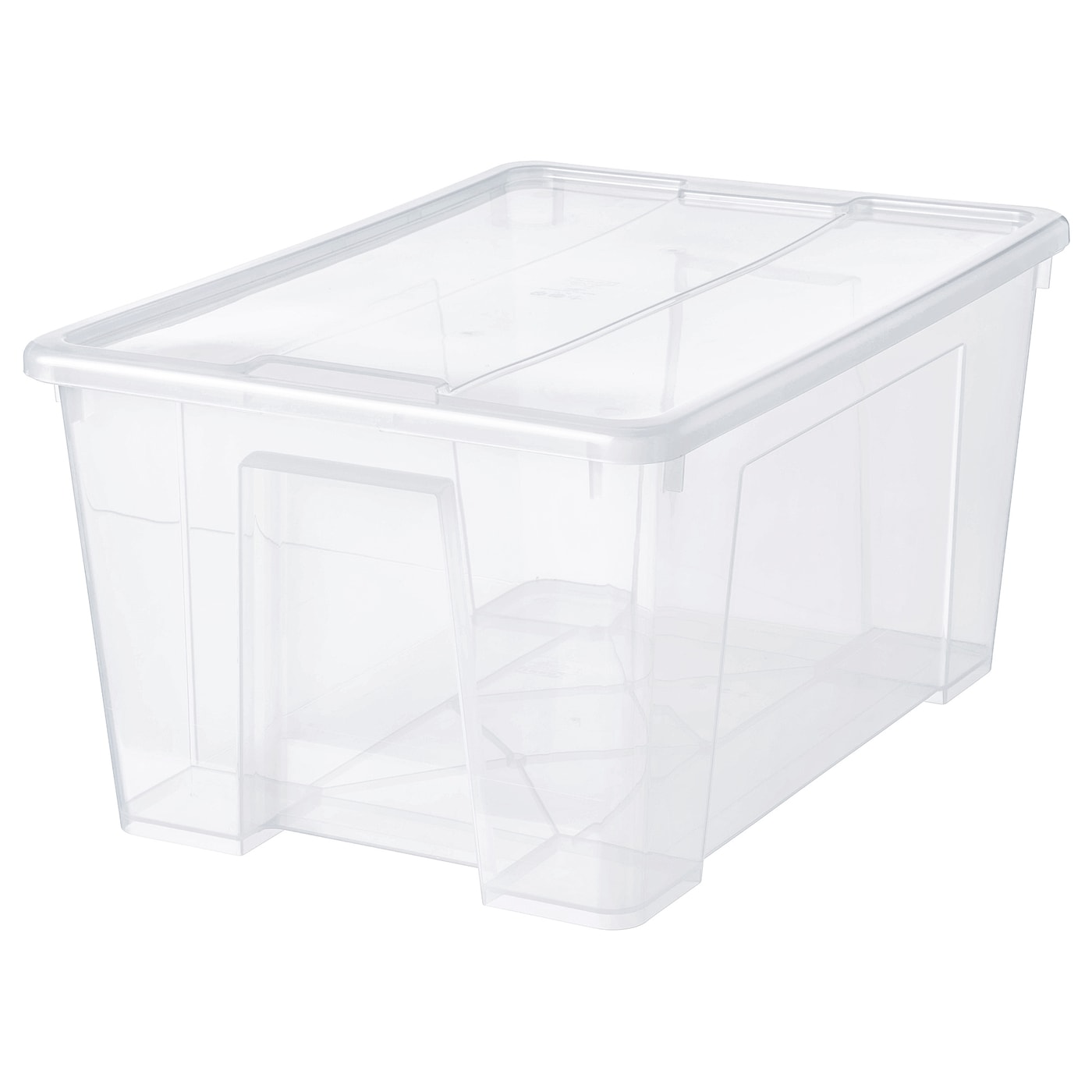 IKEA SAMLA Contenitore con coperchio trasparente 57x39x28 cm/45 l