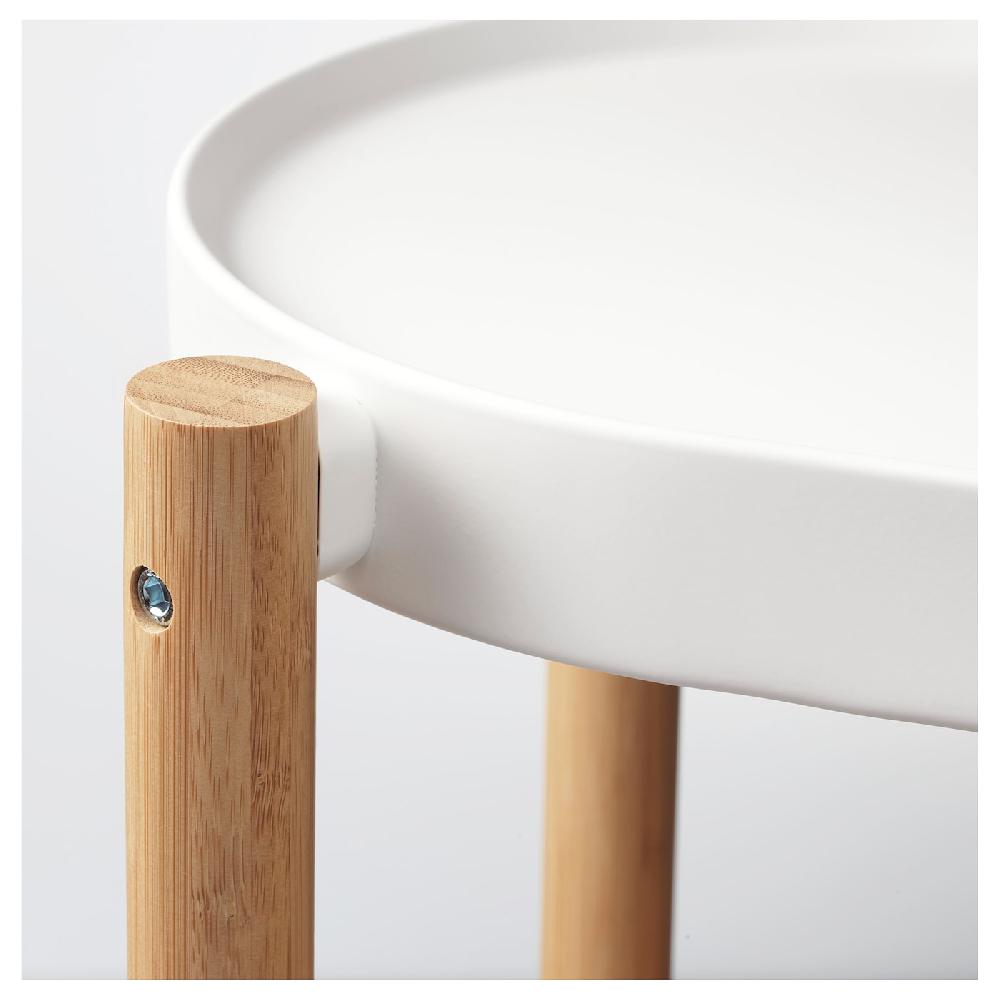 IKEA SATSUMAS Piedistallo Per Piante Bambù/bianco 70 Cm