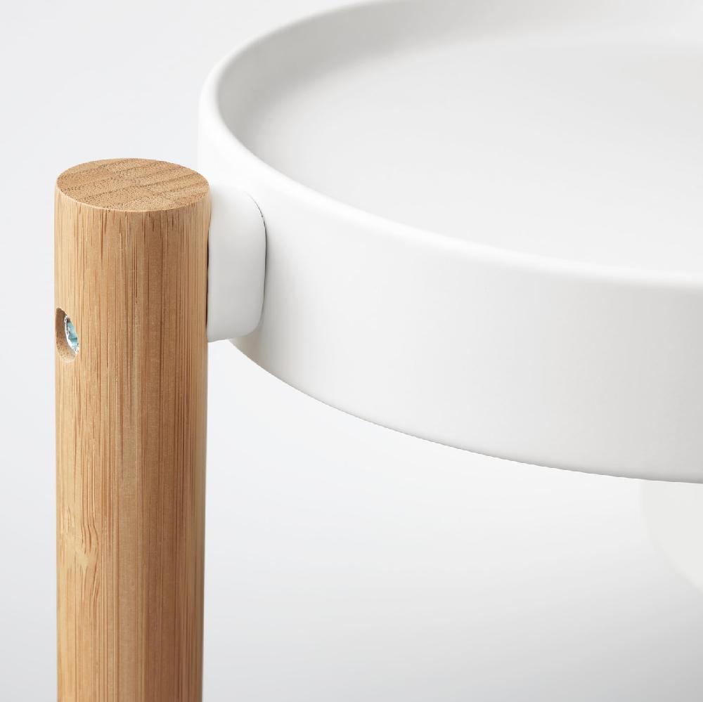 IKEA SATSUMAS Piedistallo Per Piante Bambù/bianco 78 Cm