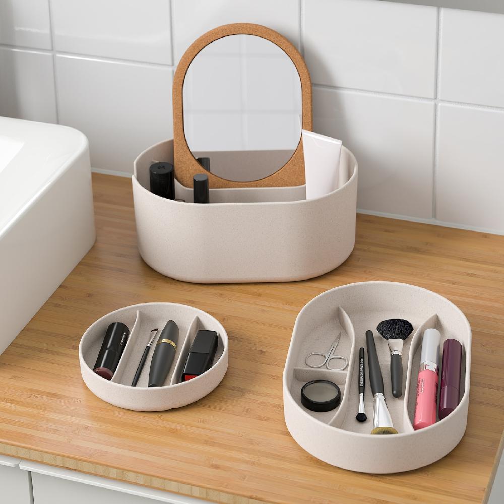 IKEA SAXBORGA Contenitore/coperchio A Specchio Plastica Sughero 24x17 Cm