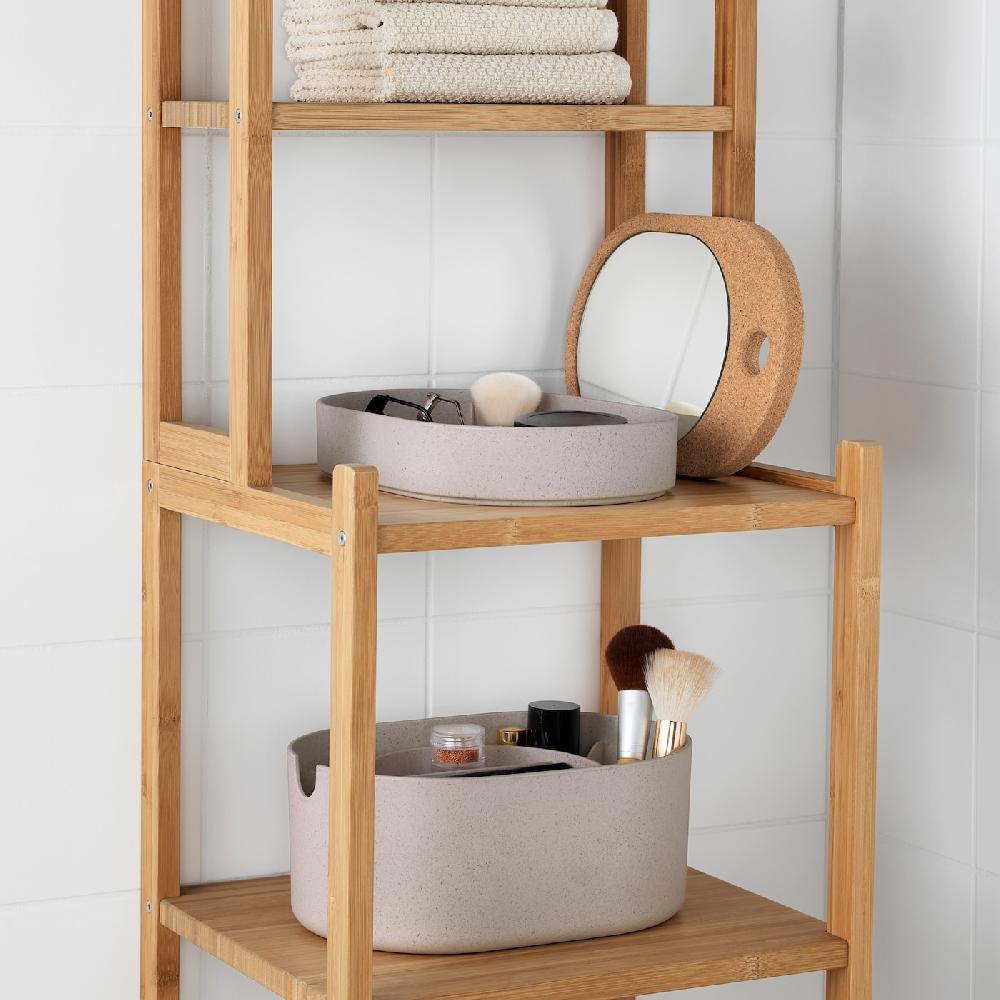 IKEA SAXBORGA Contenitore/coperchio A Specchio Plastica Sughero 24x17 Cm